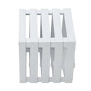 110mmx100mmx105mm white plastic square flowerpot basket decoration