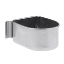 3 x Food & Water Bird Cup, Stainless Steel Feeding Dish Feeder for Parrot Macaw