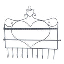 Wall-Mounted Earrings Storage Bag Hanging Closet Jewelry Storage Rack Black