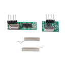 1 Set 433Mhz Superheterodyne RF Receiver Transmitter Module Kits With 2 Antennas