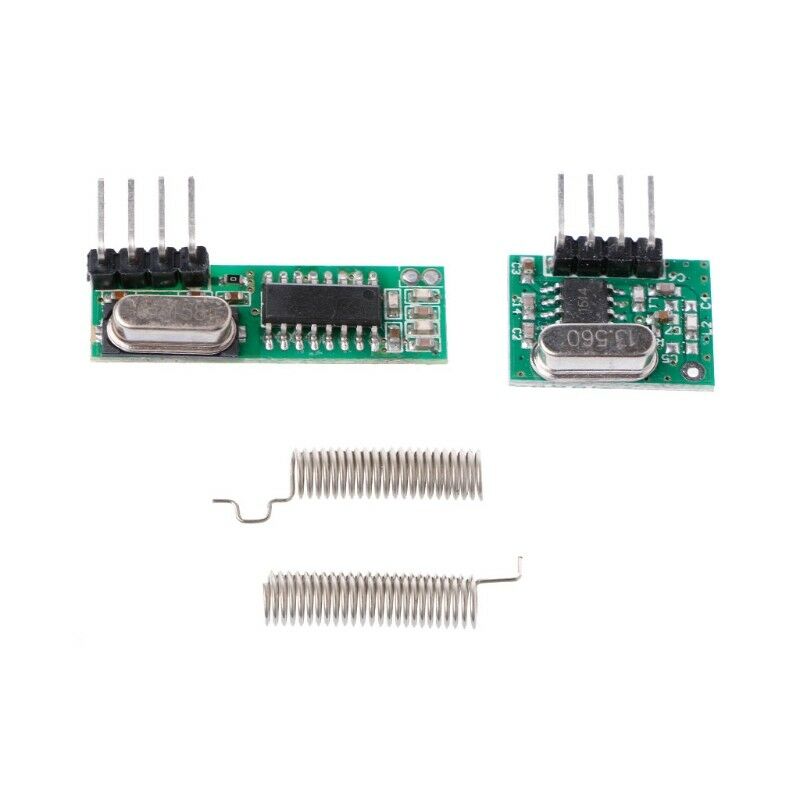 1 Set 433Mhz Superheterodyne RF Receiver Transmitter Module Kits With 2 Antennas