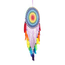 1pc Crochet Flower Dream Catcher Handmade Wind Chimes Hanging Pendant Decor