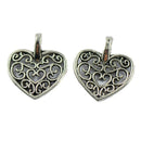 100pcs Hollow Heart Pendants Jewelry Making Jewellery Finding DIY Necklace