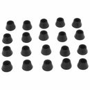 20PCS Black Chair Couch Table Rubber Furniture Leg End Caps 16mm Dia Y3U4