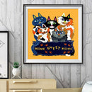 5D DIY Full Drill Diamond Painting Cats Cross Stitch Mosaic Kit Home Decor 30*30