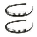 2Pcs Spring Wavy Hairband Zigzag Hair Loop Headwear for Sports Yoga Gym