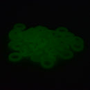50Pcs Green Color Camping Night Vision Luminous Ring Round Tents Accessories Z