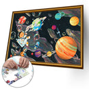 75 X 50cm 1000pcs Paper Jigsaw Puzzles Planet Paradise Assembling Picture