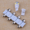 13x Car LED Lights Interior Package T10 Festoon Map Dome License Plate