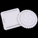 handmade knit disc round square bracelet braided knot rope tray eva tool diy!j