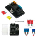 4 Way Circuit ATO ATC Blade Fuse Box Holder For Car Van Boat Marine Truck O5U2