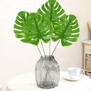 5x Large Artificial Monstera Branch Palm Fern Turtle Leaf Faux Foliage Le D E2T3