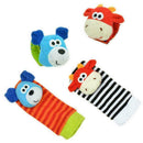 Cartoon Baby Toys 0-12 Months Sock Soft Animal Rattles Children Infant I7X7 L0O0