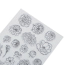 flower transparent clear silicone stamp for diy scrapbooking photo decoration ME
