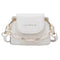 Women Mini Totes PU Solid Shoulder Money Bag Messenger Handbags (Beige)