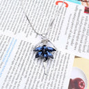 Women Flower Long Adjustable Chain Pendant Sweater Necklace(Ballet Girl) T9C8