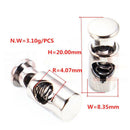 20pcs Anique Alloy Round Cord Locks Toggles Cordlock Stopper Stops DIY