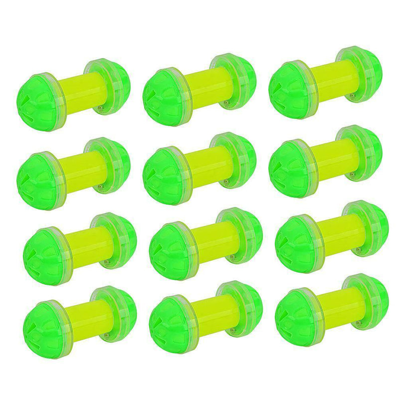 12pcs/Set Cat Dumbbell Bell Balls Pet Sound Rattle Plastic Interactive Toys