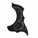 Pickguard-Acoustic-Acoustic Guitar Pickguard, Self Adhesive, Black E4F8