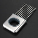 Onion Holder Vegetable Potato Cutter Slicer Stainless Steel Fork Slicing Re C8B9