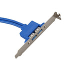 50cm 20 Pin Header Cable to USB 3.0 Type A Female PCI Bracket K4Y7
