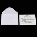 50pcs wedding banquet RSVP reply card with envelope X1Y9