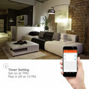 Smart LED WiFi Light Bulb, 11W 600LM E27 Dimmable RGB Colour Changing Screw P5H5