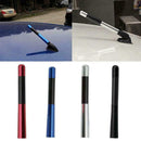 Car Carbon Fiber Black Aluminum Screw Radio Short Antenna Aerial Universal B6W7