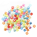 100 PCS Plastic Beads Dice Colored 7 mm Crafts