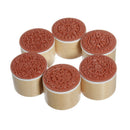 Practical 6Pcs Assorted Retro Flower Round Wooden Rubber Stamp Wedding Cra CTI