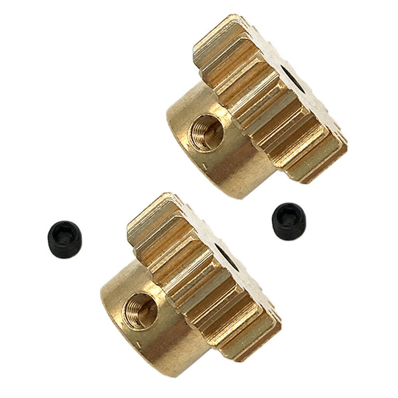 2pcs 3.175mm 17T Brass Motor Pinion Gear for RC Car Brushed Brushless Motors