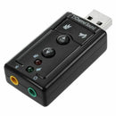 5X(7.1 Channel USB External Sound Card Audio Adapter M3O8)