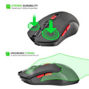 G817 2.4G Wireless Gaming Mouse 2400DPI 6 Buttons Optical Mice w/ USB Rece A