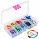 1000 Pieces 1/8 inch Map Push Pins Map Tacks with Plastic Round Heads and S