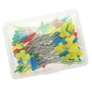 Colorful Butterfly Head Pins, 100Pcs Sewing Dressmaking Wedding Quilting
