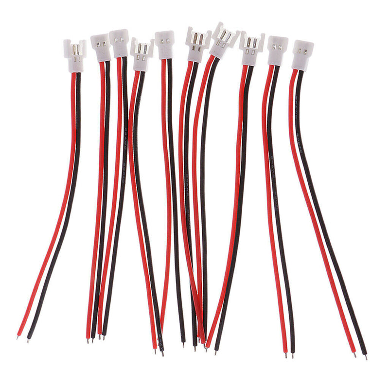 10Pcs 100mm 51005 2-Pin Connector Cable Wire Male/Female For RC Lipo Battery