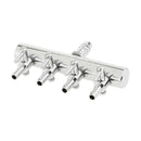 2pcs Stainless Steel Aquarium Fish Tank 4 Ways Air Flow Splitter Lever Control