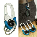 Stainless Steel Locking Design Ring Key Chain Bikes, Keyring Cars, E1M4 I7V D1Y5
