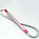 New 10 LED USB Light Flexible Metal LED Lamp Book Reading For PC Light Sale I9S1