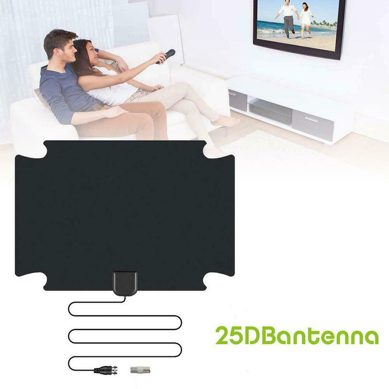 120 Miles Range High Gain 25dB VHF/UHF Indoor HDTV Digital Signal Antenna