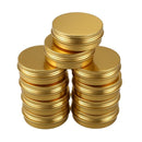 10Pcs Cans Screw Top Containers Aluminum Round Cans Travel Tins Storage Jar H4R3