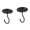 Ceiling Hooks Cup Hook Holder Hanger ,Black , 2Pack