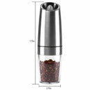 New Automatic Electric Pepper Grinder Salt Mill With Led Light Free Kitchen