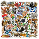 80pcs/set Rainforest Animals Stickers for Laptop Bottle Bicycle Cute StiSEAU