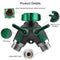 2 Way Y Shape Hose Connector Garden Splitter Comfortable Plastic Grip Fauce