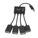 Type-C Male To Female Micro USB 3USB2.0 Port OTG Cable For Smartphone Tablet