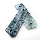 1 Pair Marble Texture Acrylic Non-slip Shank Patches Handle Scales Grips Models