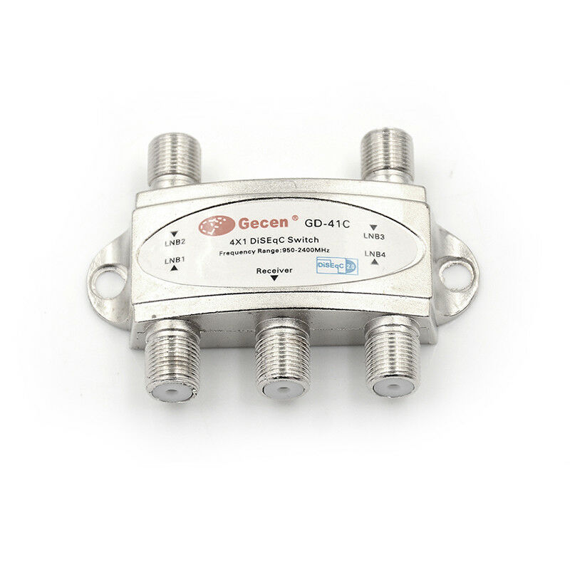1pcs DiSEqc wideband switch connect 4dishes 4 lnb for satellite receiver FT