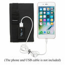 20W USB Solar Panel Folding Power Bank Outdoor Camping Hiking Battery B4F3