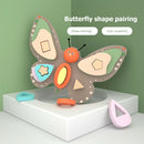 Baby Kids Wooden Butterfly Montessori Educational Color Shape Match Toys